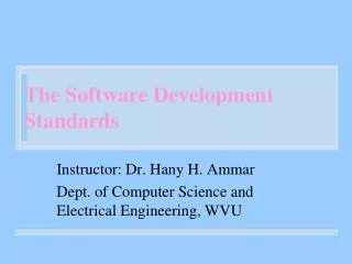 The Software Development Standards