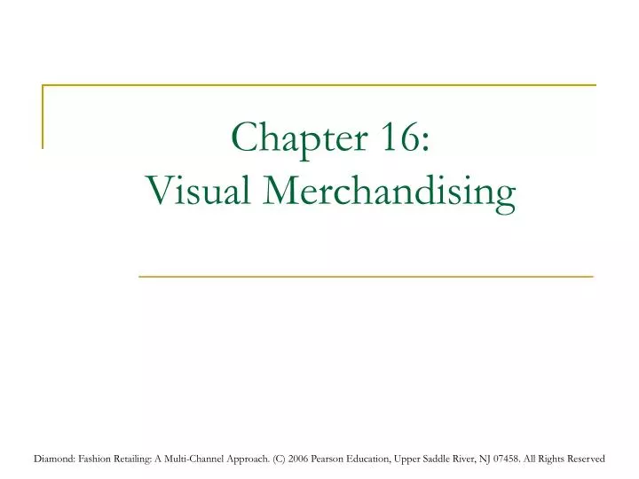 chapter 16 visual merchandising