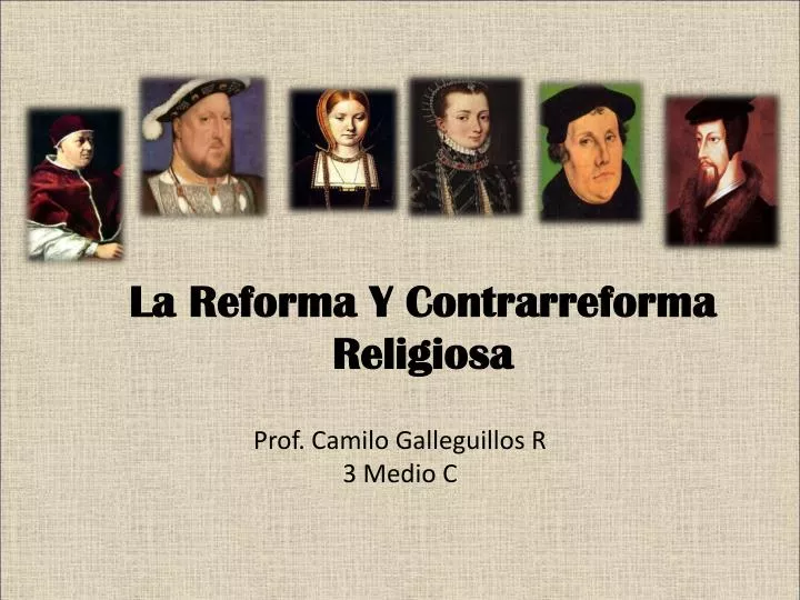 la reforma y contrarreforma religiosa