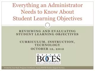 Everything an Administrator Needs to Know About Student Learning Objectives
