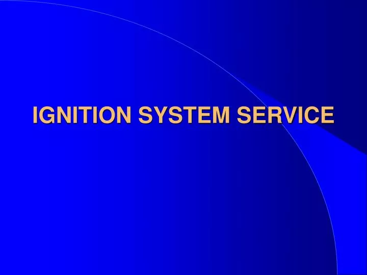 ignition system service