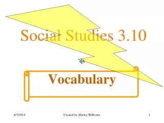 Social Studies 3.10