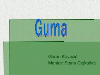 goran kova i mentor stane gojko ek