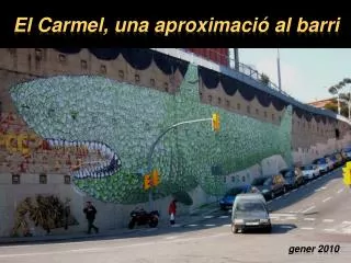 El Carmel , una aproximació al barri