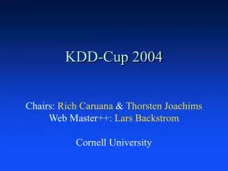 KDD-Cup 2004