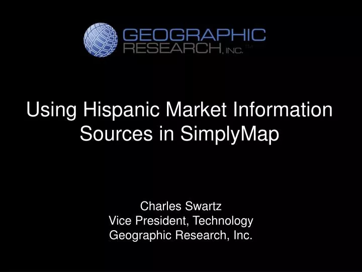 using hispanic market information sources in simplymap
