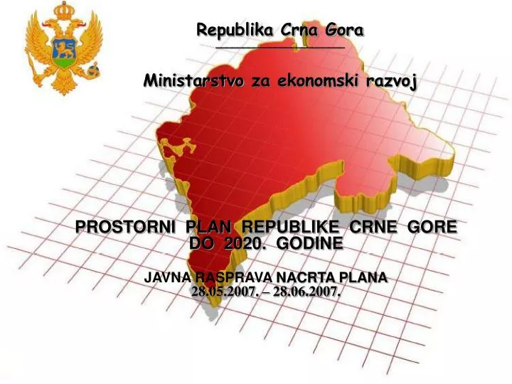 republika crna gora ministarstvo za ekonomski ra z voj