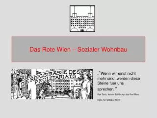 Das Rote Wien – Sozialer Wohnbau