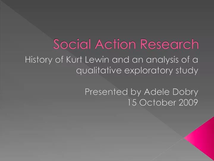 social action research