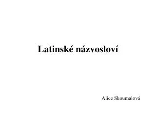 latinsk n zvoslov