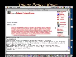 Tulane Project Room