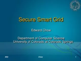 Secure Smart Grid