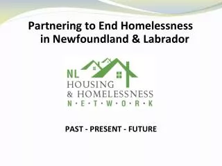 Partnering to End Homelessness in Newfoundland &amp; Labrador