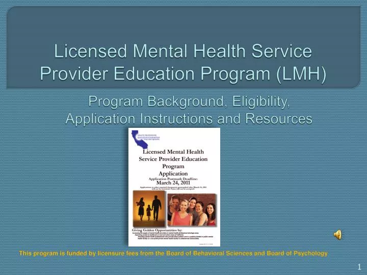 licensed mental health service provider education program lmh