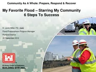 Community As A Whole: Prepare, Respond &amp; Recover My Favorite Flood – Starring My Community 6 Steps To Success