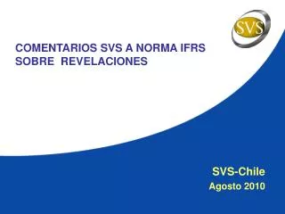 svs chile agosto 2010