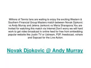 watch full & final (atp) andy murray vs novak djokovic live