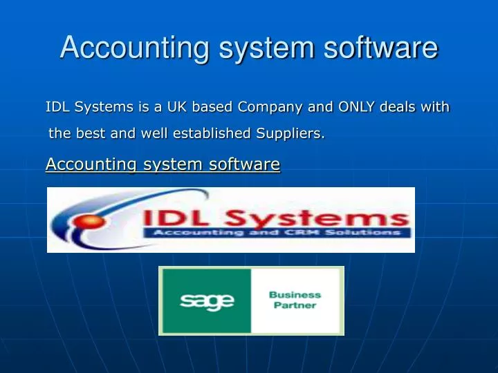 accounting system software