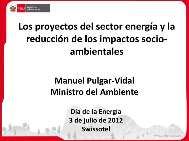los proyectos del sector energ a y la reducci n de los impactos socio ambientales