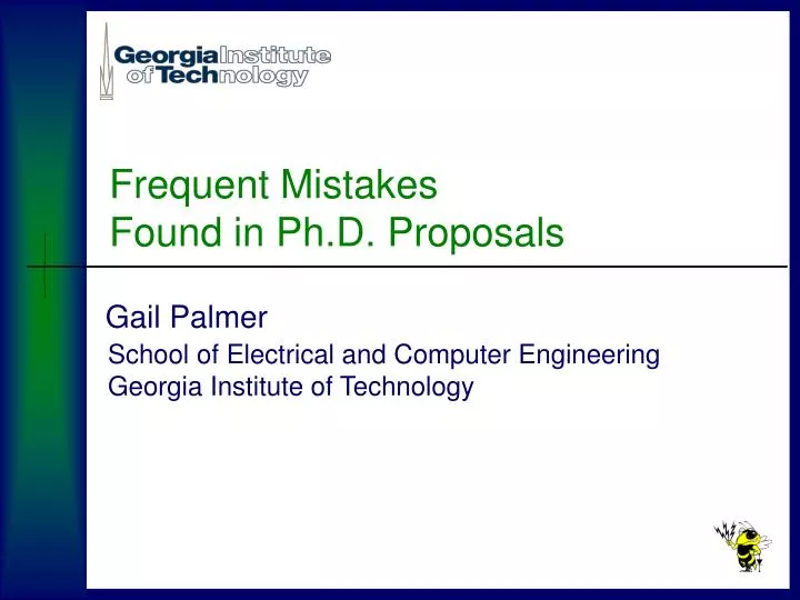 frequent mistakes found in ph d proposals