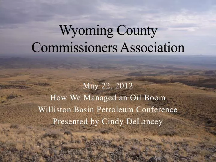 wyoming county commissioners association