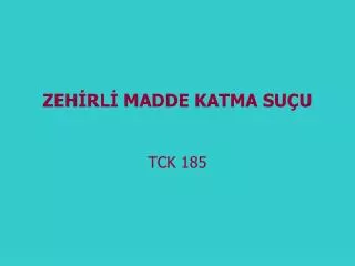 zeh rl madde katma su u