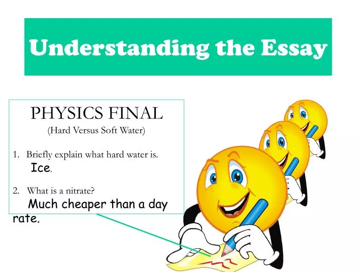 understanding the essay