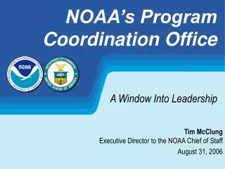 NOAA’s Program Coordination Office