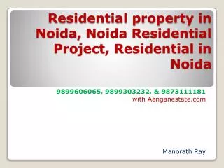 newly launched noida residential real estate ((aangan estat