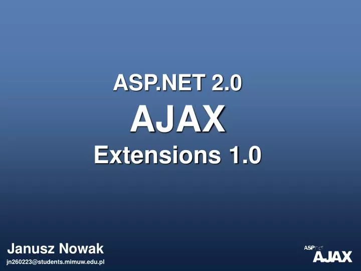 asp net 2 0 ajax extensions 1 0