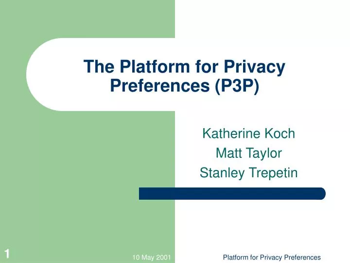 the platform for privacy preferences p3p