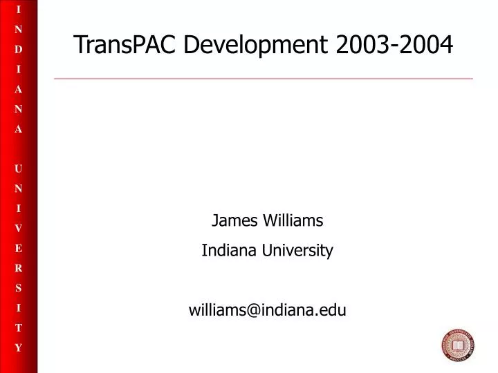 transpac development 2003 2004