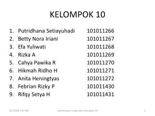 KELOMPOK 10