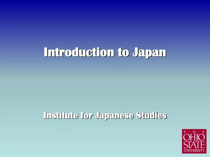 introduction to japan