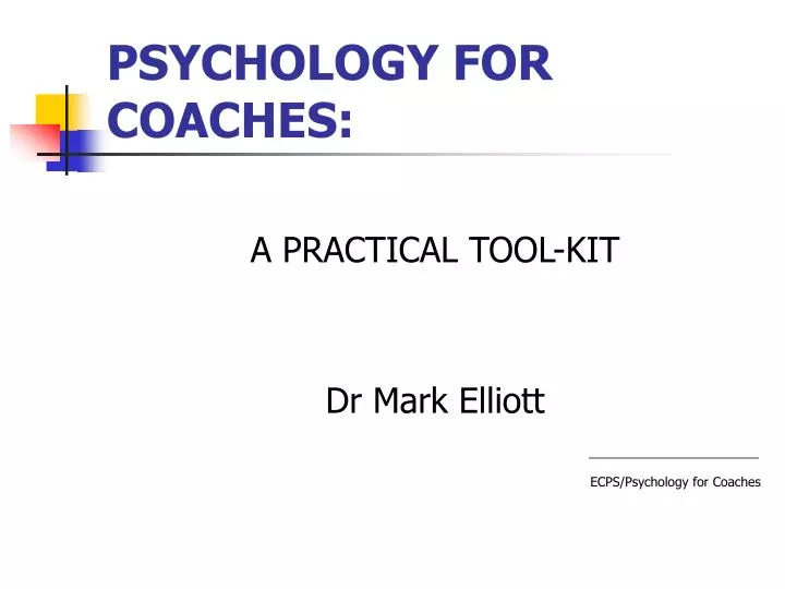 psychology for coaches