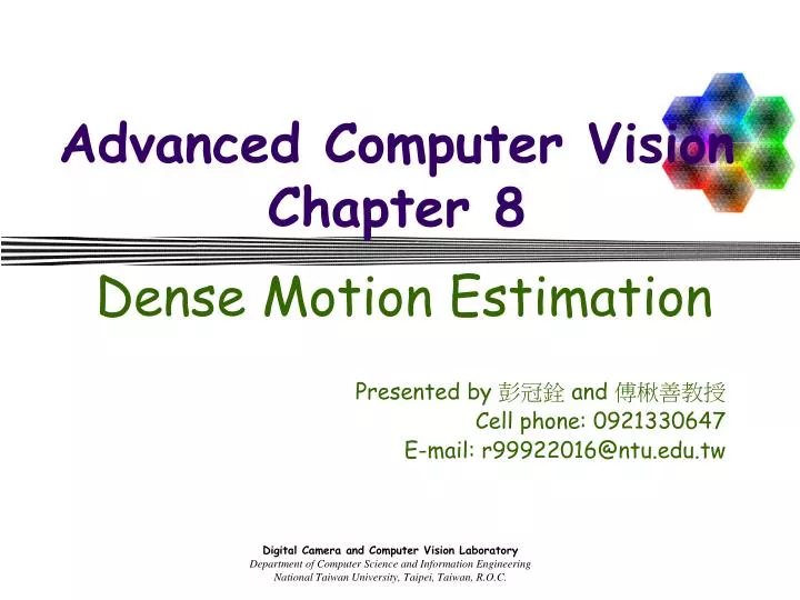 advanced computer vision chapter 8