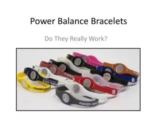 Power Balance Bracelets