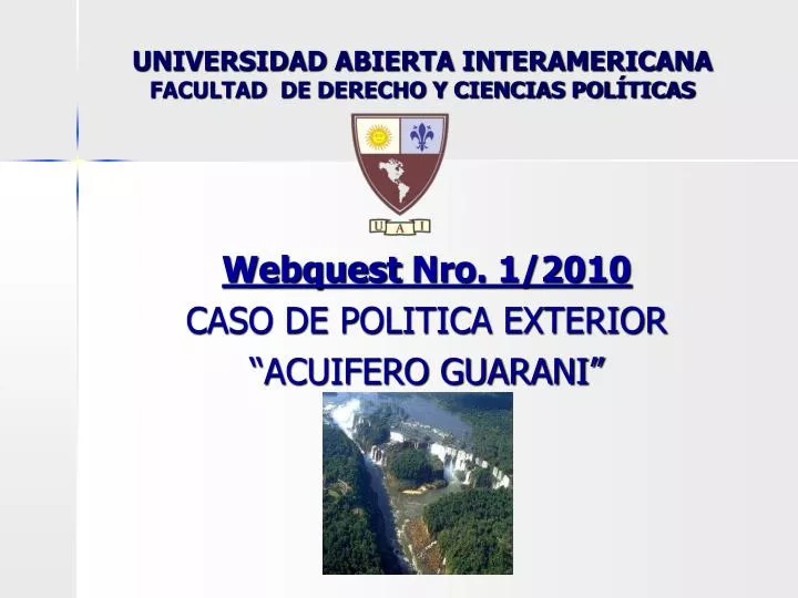 universidad abierta interamericana facultad de derecho y ciencias pol ticas