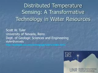 Distributed Temperature Sensing: A Transformative Technology in Water Resources