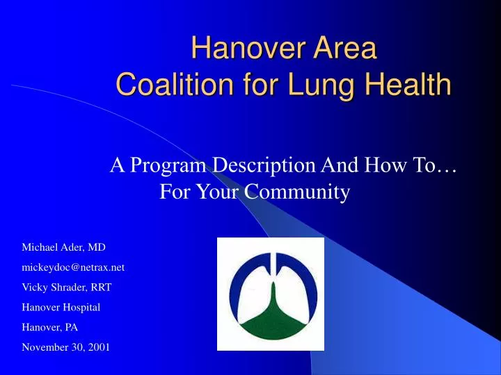 hanover area coalition for lung health