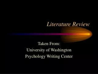 Literature Review