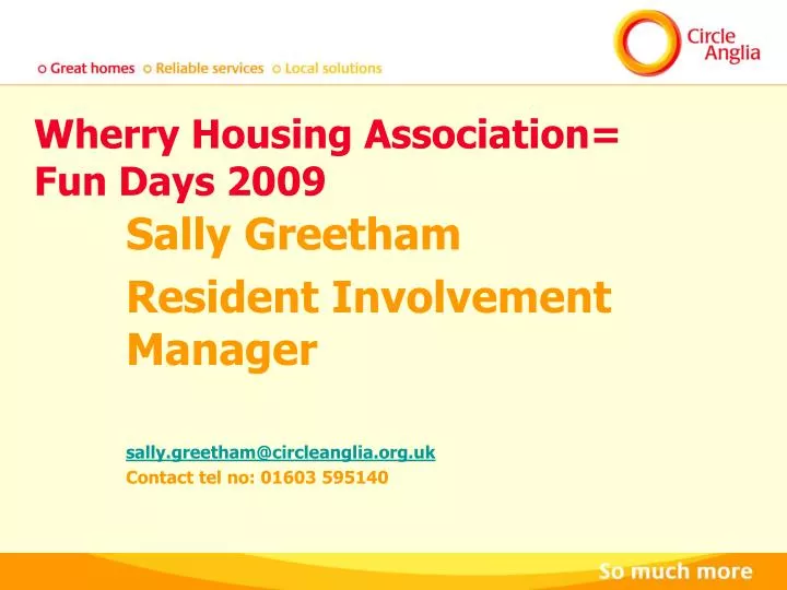 wherry housing association fun days 2009