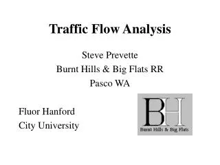 Traffic Flow Analysis
