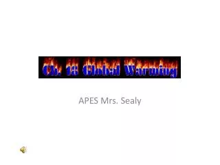 APES Mrs. Sealy