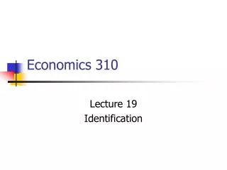 Economics 310