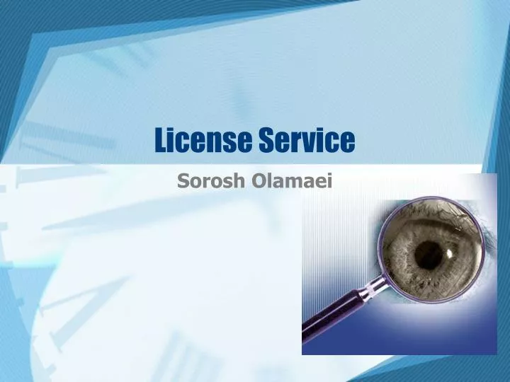 license service