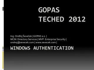 Windows Authentication