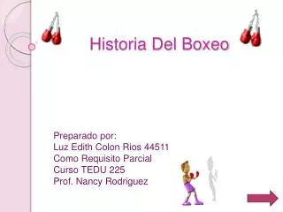 Historia Del Boxeo