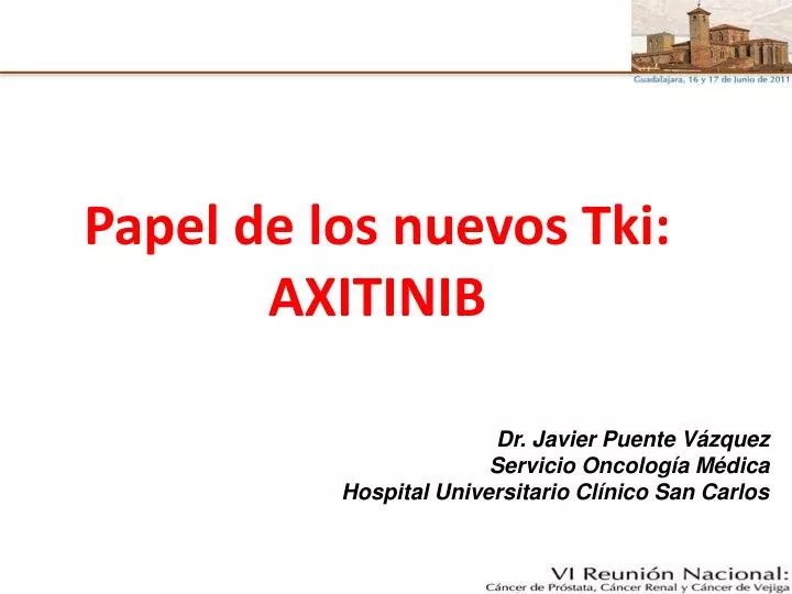 papel de los nuevos tki axitinib