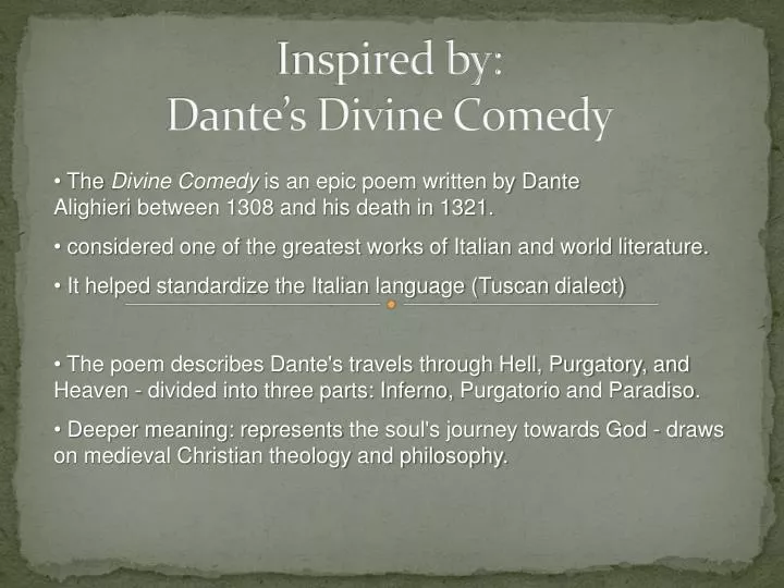 Summary of The Divine Comedy: Inferno, Purgatorio, Paradiso